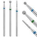 Cuticle Drill BitCuticle Drill Bits for Nails 3pcs Diamond Nail Drill Bits for 3/32''Electric Nail File Machine Pedicure ToolC
