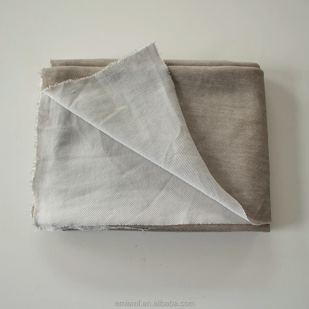 ESD EARTHING EMF RFID Silver Fiber Fabric Anti Radiation Conductive Fabric
