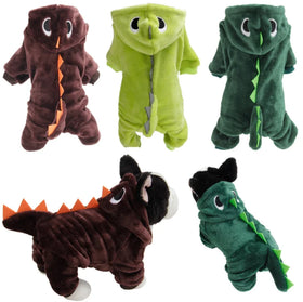 OEM/ODM Wholesale Dog Clothes Suppliers Dinosaur Four Leg HelloPet Apparel Costume for Winter