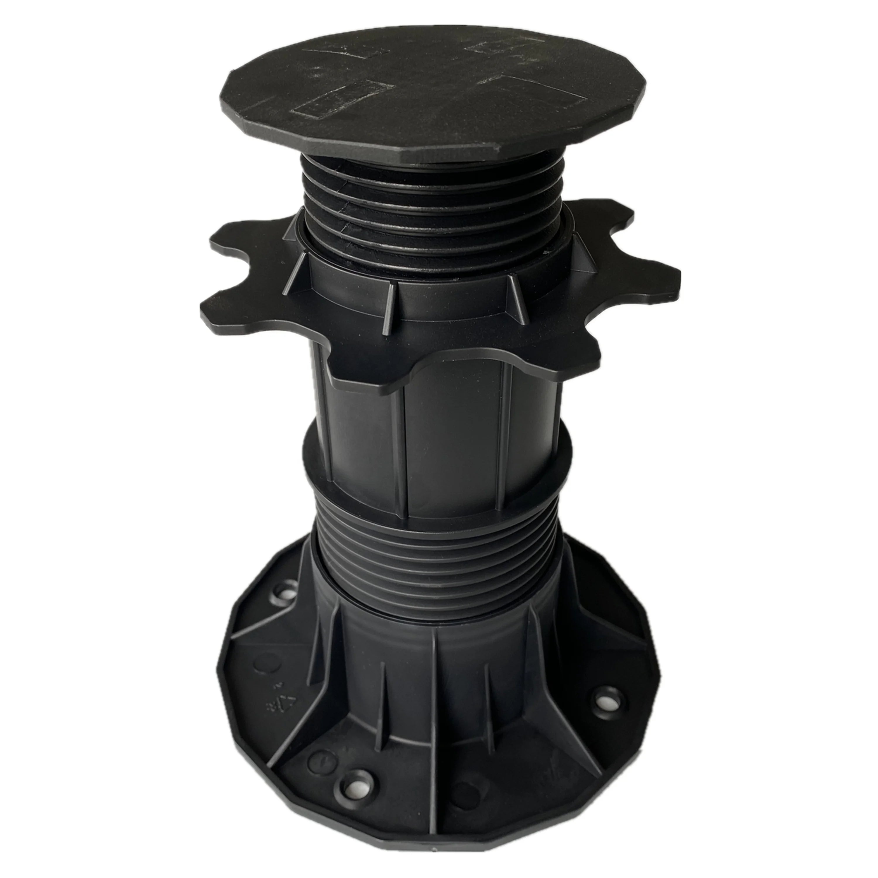 Adjustable Plastic Pedestal Tile Center Support for 140-220 mm Base 160 mm Flat Head Deck System Decking Flooring Accessories