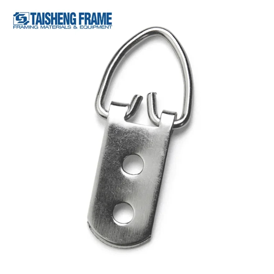 TS-K009 Heavy Duty D Ring Picture Hangers D-Ring Picture Hanging Hardware 2 Holes Picture Hooks for Paintings Artwork Frames