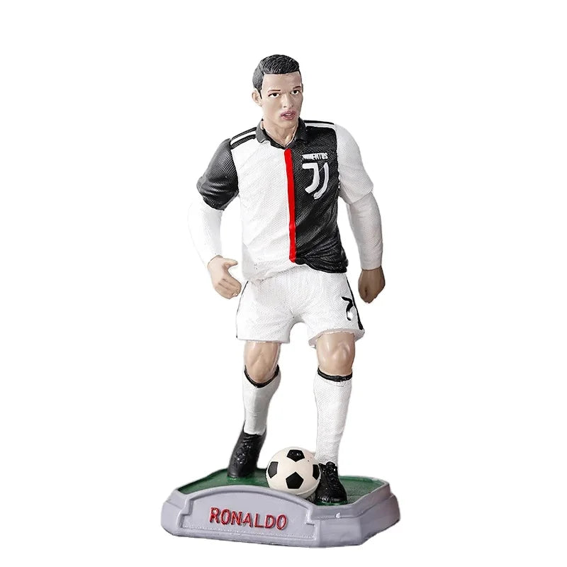 Neymar Ronaldo Messi Football Star Statue Home Decoration Crafts Resin Soccer Star