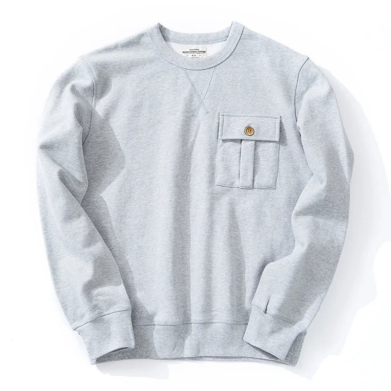 Clothes Men High Quality New Casual Streetwear 100% Cotton Long Sleeve Men Autumn Winter Solid Eco-Friendly Hoodie Hot Supplier