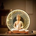 2024 Stick Wholesale Meditation Aromatherapy Kit Led Light Ceramic Buddha Statue Incense Burner