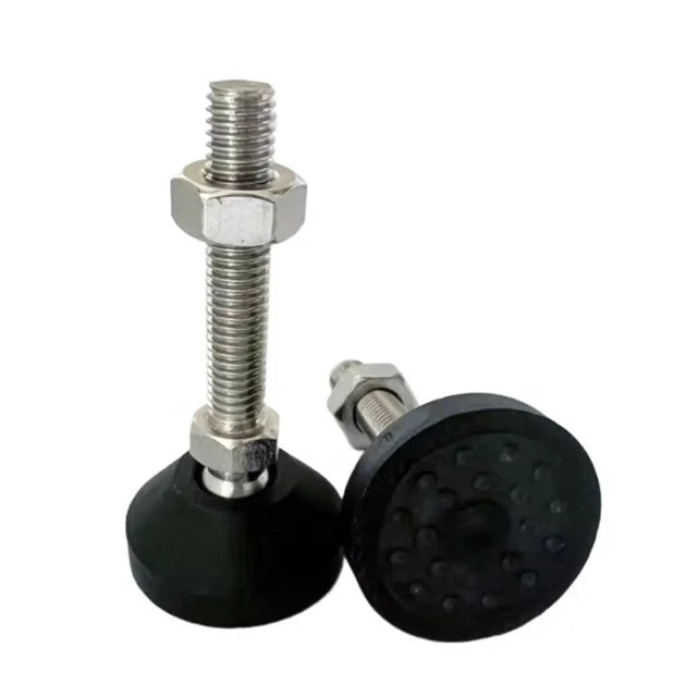 Adjustable M8 M10 M12 M14 M16 M20 M24 Leveling Feet 304 Stainless Steel Anti-Slip Rubber Hotels Outdoor Farmhouses Warehouses