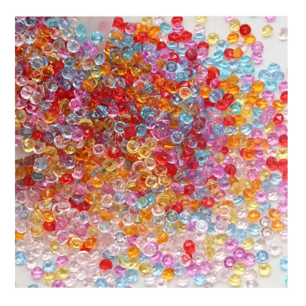 4mm Acrylic Diamond Crystal Bling Transparent Confetti for Wedding Party Decoration Confetti Table Scatter Beads