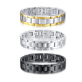 Factory Wholesale Magnetic Stainless Steel Clasp Men's Magnetic Health Bracelets