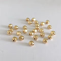 14K Gold Filled Faceted Seam GF Beads for Jewelry Making Handmade DIY Accessories Gold Jewelry Findings Seed Beads