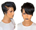 LLBeauty Hair Hot Sale 6 Inch 13X4 Full Handmade Brazilian Human Remy Hair Sort Pixie Cut Wig Lace Front Wigs Hot Supplier