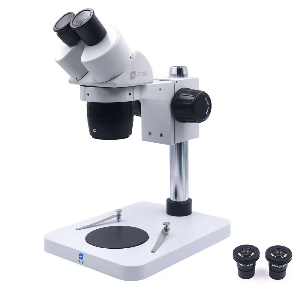 Boasta Professional ST60 20X 40X Jewelry Microscope Stand for Micro Pave Setting with Widefield Binocular Head