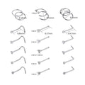 Chris April in Stock Fashion 316L Stainless Steel PVD Gold Plated Body Piercing Jewelry Nose Ring for Women