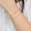 Wholesale 925 Silver Chain Bracelet Women 925 Sterling Silver Heart Bracelet Gold Plated Bracelet Chain Jewelry for Women