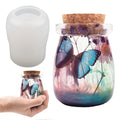 Wholesale Jar Resin Molds Silicone with Lids Cute Bottle Silicone Molds for Epoxy Resin DIY Molds for Storage Bottle