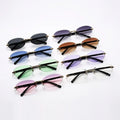 Hot Selling Vintage Oval Round Fashion Sun Glasses Summer Styles Small Frame Sunglasses in Oval Shape