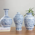Chinese Tradition Blue and White Ceramic Home Decor Flower Vases for Wholesale Classic Ceramic & Porcelain Vases Luxury