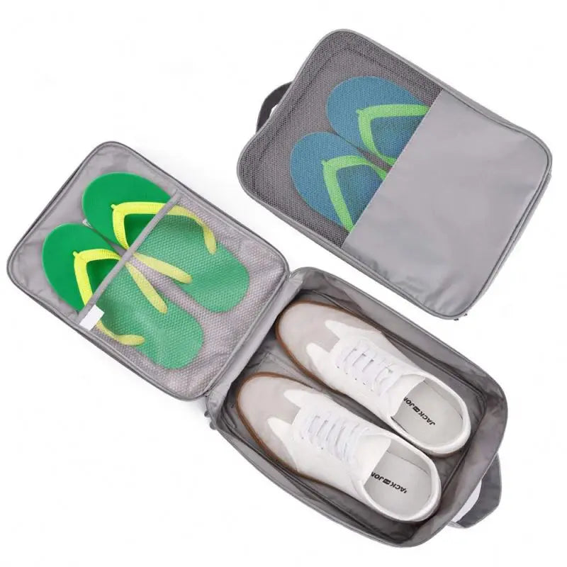 Custom Travel Shoe Bag Holds 3 Pair of Shoes for Travel and Daily Use Shoe Storage Pouch