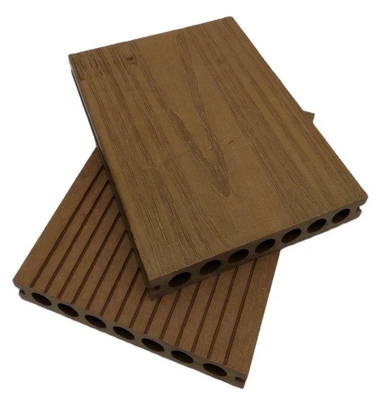 200x23mm Modern Decorative High Strength Waterproof Eco-Friendly WPC 3D Hollow Decking Wood Board 5-Year Warranty for Garden