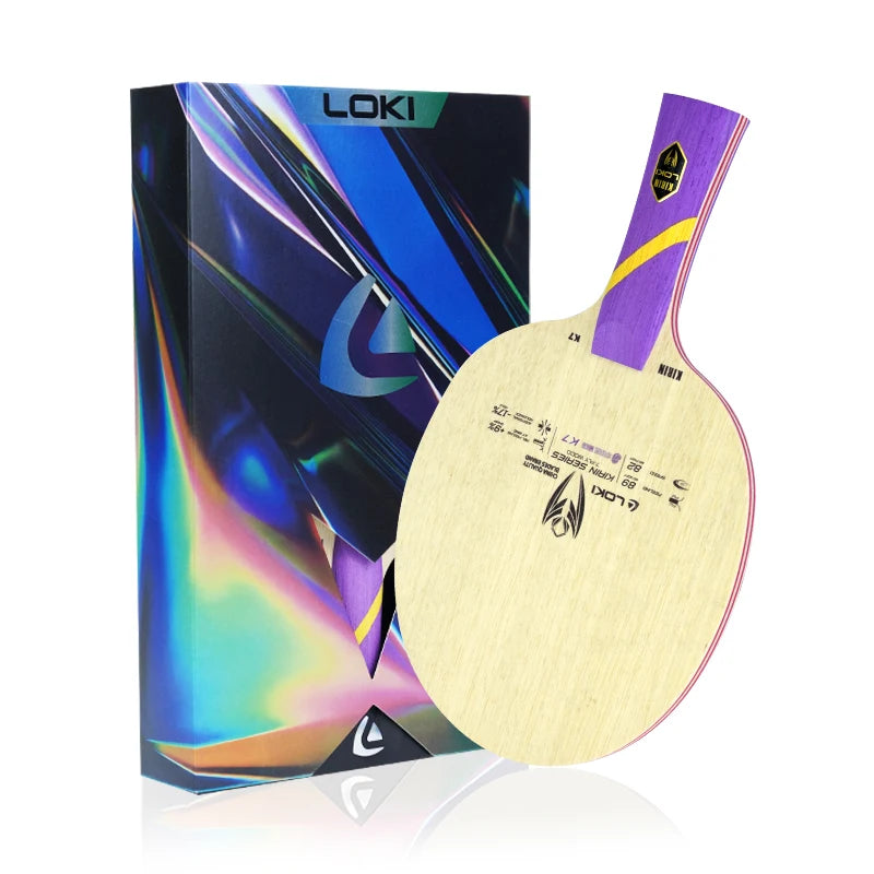 Loki 7 Layer Fast-Attack Blade Table Tennis Professional Pure Wood Table Tennis Blades Suitable for All Types Players