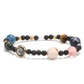 Hot Selling Fashion Solar System Galaxy Bracelet Natural Stone Eight Planets Universe Guardian Star Bracelet