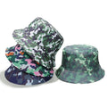 Landfond Printed Camouflage Fisherman Fashion Hats Women Summer Surf Beach Polyester Fashion Sun Bucket Camo Hat Reversible