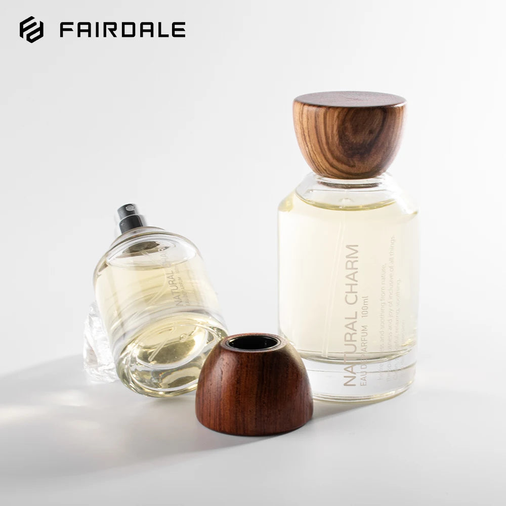 Luxury 30ml 50ml 100ml Glass Refillable Empty Vintage Perfume Bottle With Wooden Cap