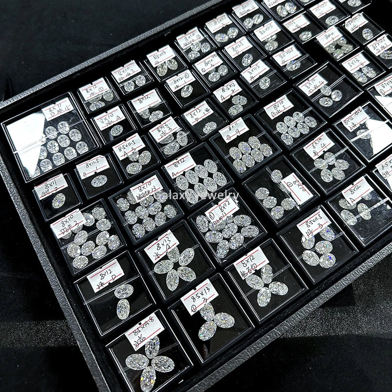 Wuzhou Factory White Moissanite Stone D VVS Oval Cut Loose Lab Created Moissanite Diamond for Ring Jewelry Making