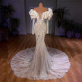 Jancember ARSM67280 Latest Style Elegant Luxury Full Sleeve Wedding Dress