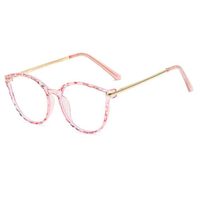 2024 Ready to Ship TR90 Computer Glasses for Eye protection Transparent pink Cheap Anti Blue Light Glasses for Women