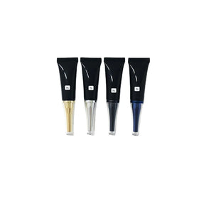Small Empty Cosmetic Cream Eye Cream Tube 10ml 15ml 20ml 25ml Black Plastic Soft Tube Screw Cap for Skin Care Screen Printing