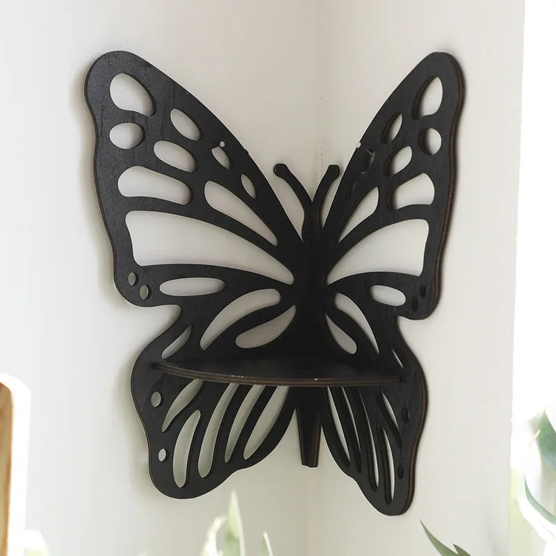 Hot Selling Home Decorations Wooden Hollow Butterfly Wall Decorations Simple Home Display Rack Christmas Home Decor