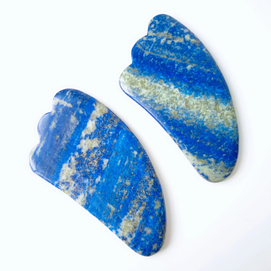 DIY Niceauty Facial Messager Lapis Lazuli Gua Sha Board Cooling Guasha Stone Beauty for Men Women