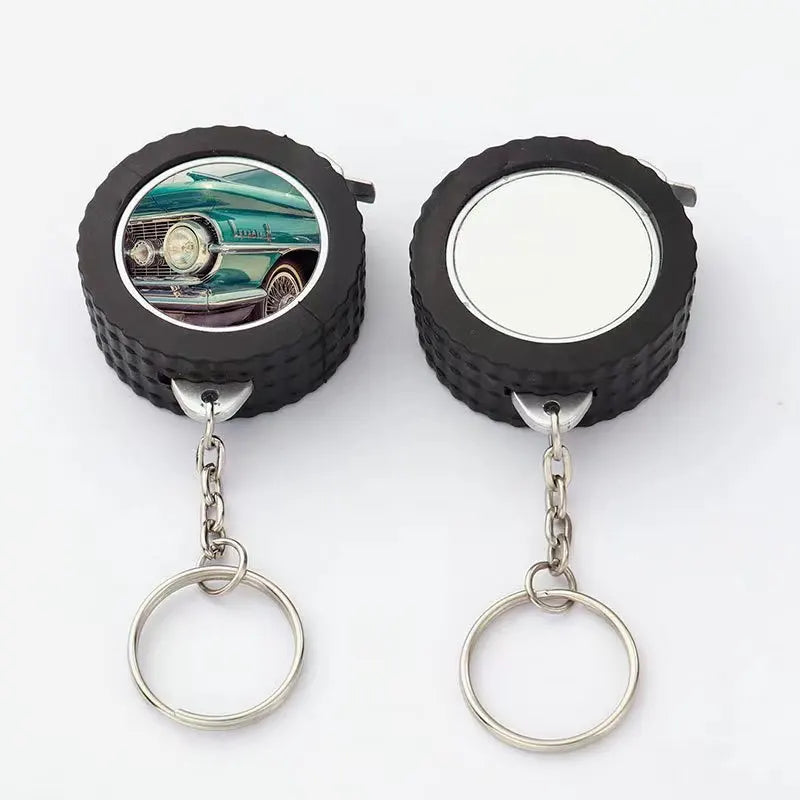 Mini Tape Measure Tire Keychain 1 Meter DIY Printing Sublimation Ink Transfer Paper Measuring Measure Tape 1m