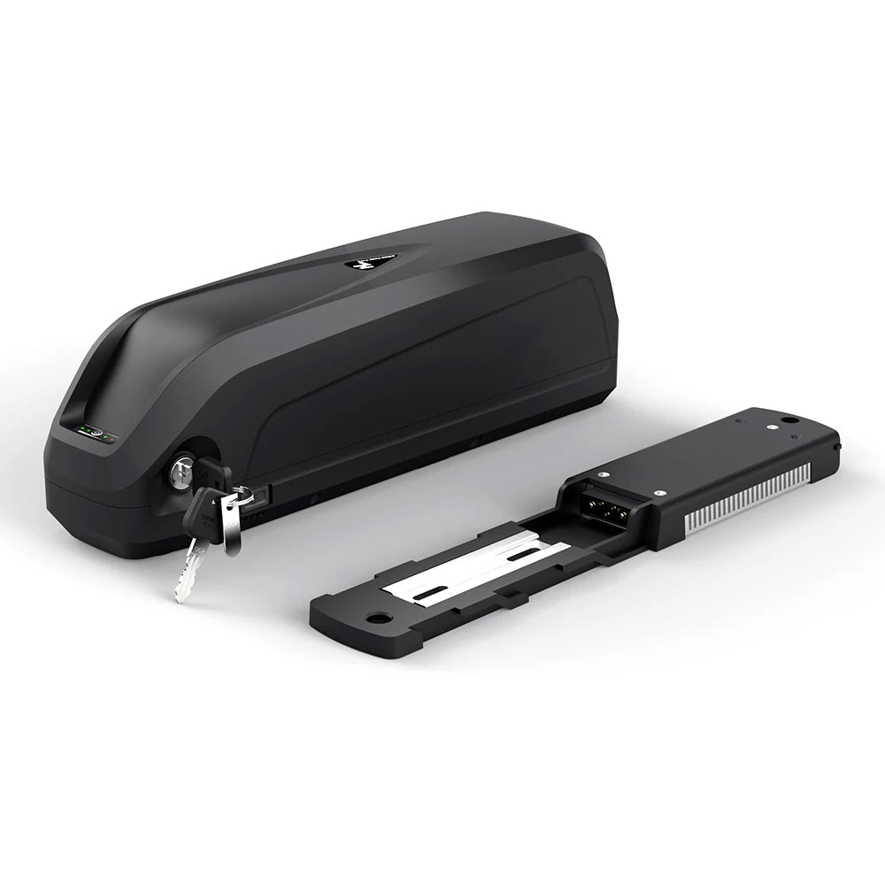 Hailong 48V 13Ah Rechargeable LI-Ion Battery Power Pack 500W Electric Bicycle Downtube Frame Charger 30A Nominal Capacity 13Ah