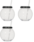 24oz/42oz/46oz Souvenir Drinking Fish Bowl Cocktail Glass Plastic Fishbowl Cup With Lid & Straw