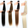 Wholesale High Temperature Fiber Soft Heat Resistant Highlight Hair Weaving With Closure Synthetic Hair Bundles with Closures