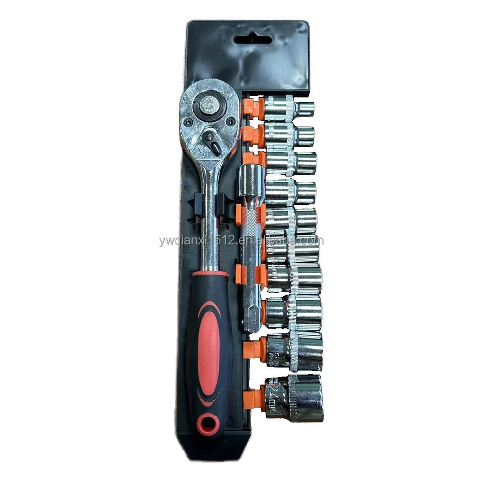 12pcs 1/2 Wrench Socket Set Carbon Steel Hardware Tool for Car Boat Motorcycle Bicycle Repair OEM Customizable