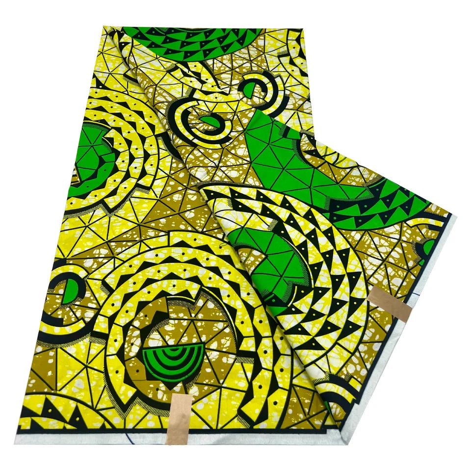 6 Yards Wholesale Super Ankara Fabric Wax Best Quality African Printed Fabrics Wax Cotton Hollandais Dress