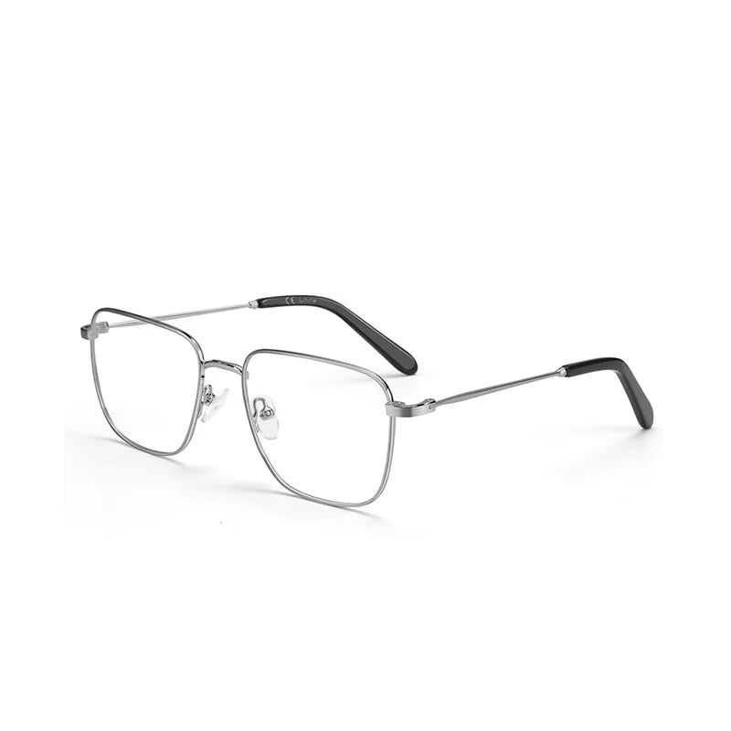 Fashion Business Metal Square Glasses for Men Women Alloy Prescription Eyeglasses Optical Spectacles Frame