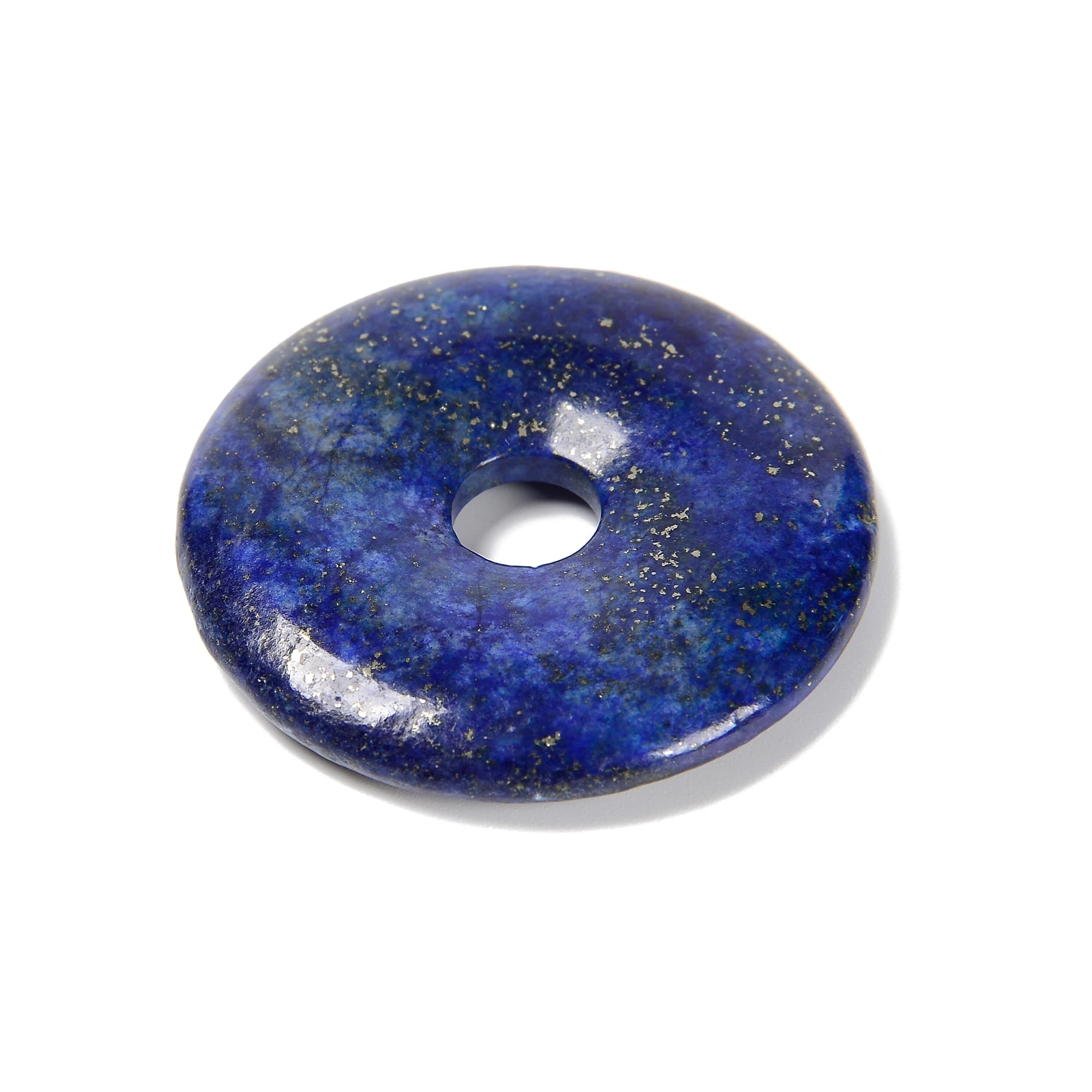 40mm Red Creek Jasper Lapis Amethyst Africa Turquoise Light Lepidolite Donut Circle Gemstone Pendant Wholesale