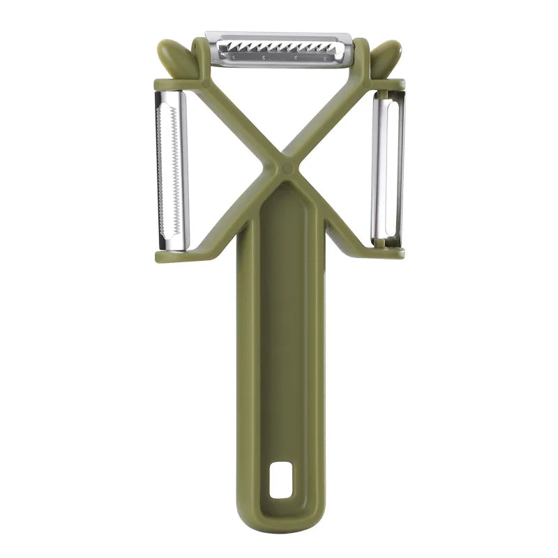 3-in-1 Multifunction Manual Plastic Stainless Steel Potato Peeler Smart Graters Kitchen Portable Fruit Vegetable Peeler