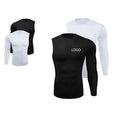 Compression T Shirt US Size 95% Polyester GYM Clothing Workout Tee Single Sleeve Basketball Football Baselayer Training Wear
