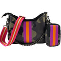 2022 New Wholesale Fashion Striped Custom Logo Sling Shoulder Chain Bag Neoprene Messenger Bag Mini Crossbody Bag Women