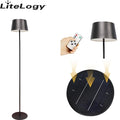 Modern Italian Style Floor Lamp Garden Bedroom Living Room Decorative Battery Operated Big Standing Solar Outdoor Floor Lamp