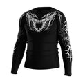 Death Core Heavy Metal Rash Guard for Men UV Protection Quick-Dry Anti-Chafing Perfect for MMA Water Sports Base Layer