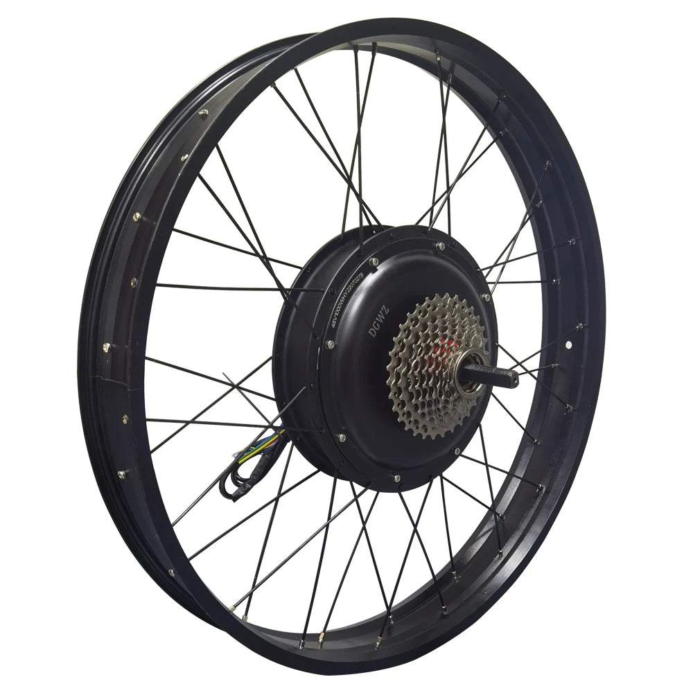 26x4.0 Fat Tire 26 Inch 48V 60V 1000W 1500W Brushless Gearless Disc Drake Electric Bike Bicycle Spoke Hub Motor
