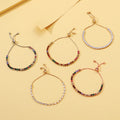 Summer Shiny Hand Jewelry Colorful Zircon Bracelet Simple Fashion Adjustable Jewelry Bracelet Women