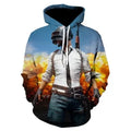 Wholesale Fitspi New 3D Colorful Printed Long Sleeve Hooded Sweatshirt Pullover for Men Factory Direct