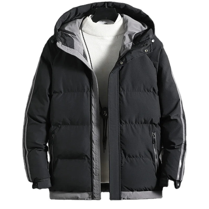 Men's New Winter Cotton-padded Coat Youth Loose Hooded Casual Thick Fashion Brand Men's Coat