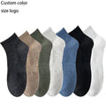 High Quality 100% Cotton Custom Knitted Running Sports Socks Breathable Anti-Bacterial Quick Dry Basketball Football Winter