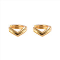 REETI 925 Sterling Silver Earrings for Women Fashion Personality Couple Small Contracted Gold Korean Earring